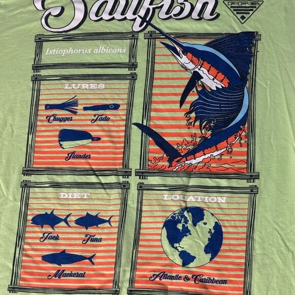 Columbia Green Short Sleeve Tee for Casual Comfort - Picture 3 of 6